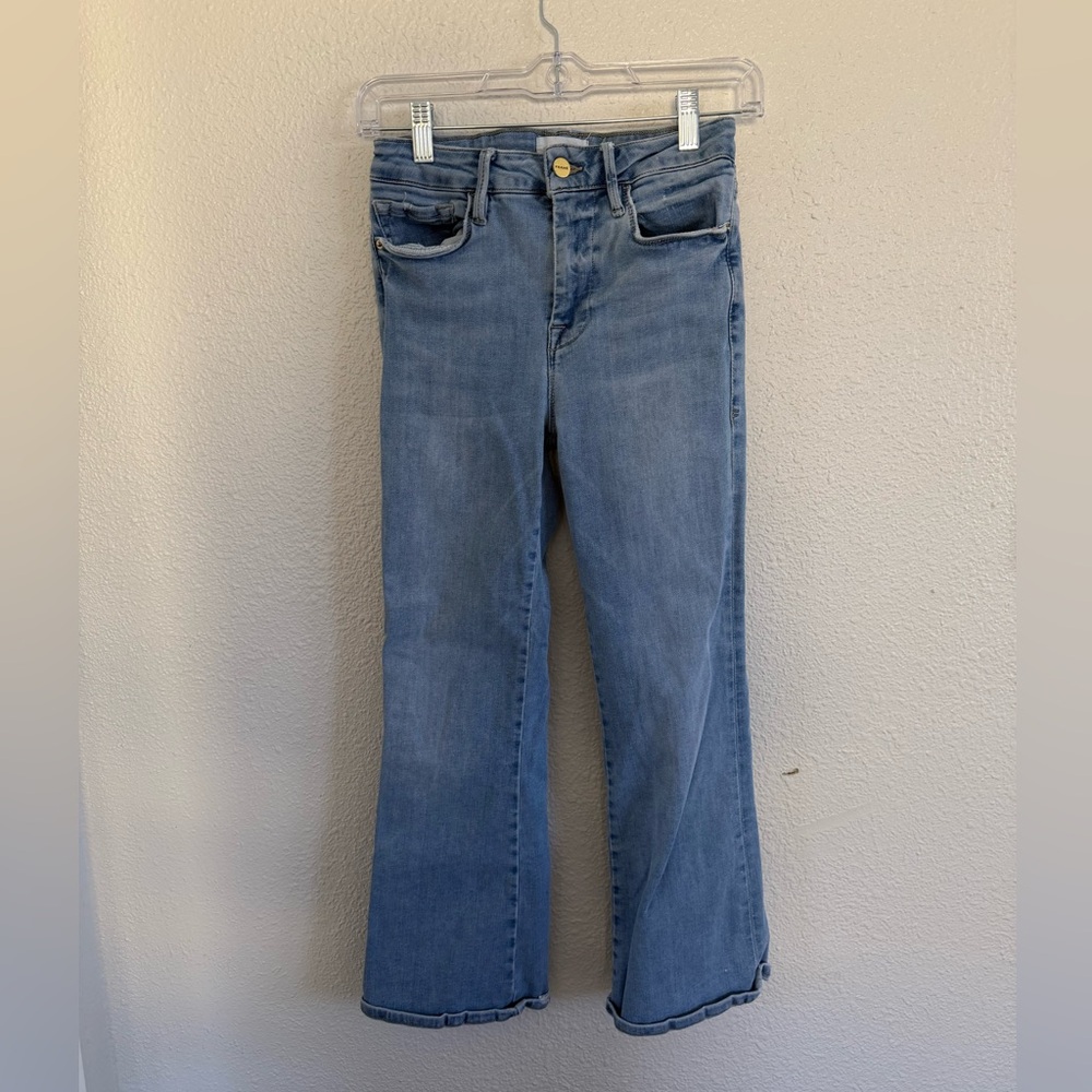 Frame Denim Light Blue Flare Jeans